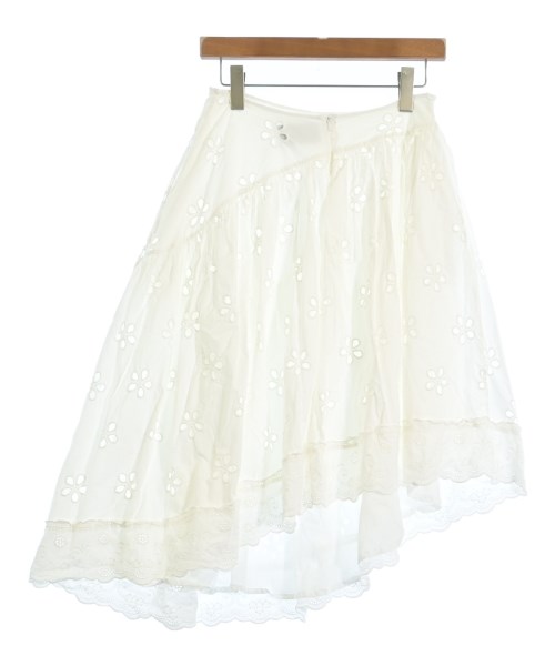 Simone Rocha（シモーネロシャ）ロング・マキシ丈スカート 白 サイズ:8(L位) レディース/2200712332057