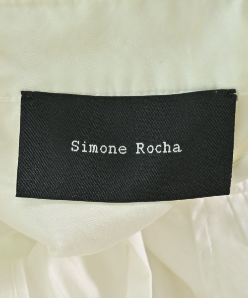 Simone Rocha（シモーネロシャ）シャツワンピース 白 サイズ:6(XS位) レディース/2200689785184