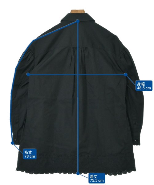 Simone Rocha（シモーネロシャ）ブラウス 黒 サイズ:6(XS位) レディース/2200651338103