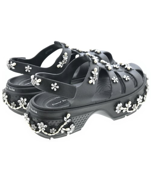 Simone Rocha（シモーネロシャ）サンダル 黒 サイズ:UK8(26.5cm位) メンズ/2200652990195
