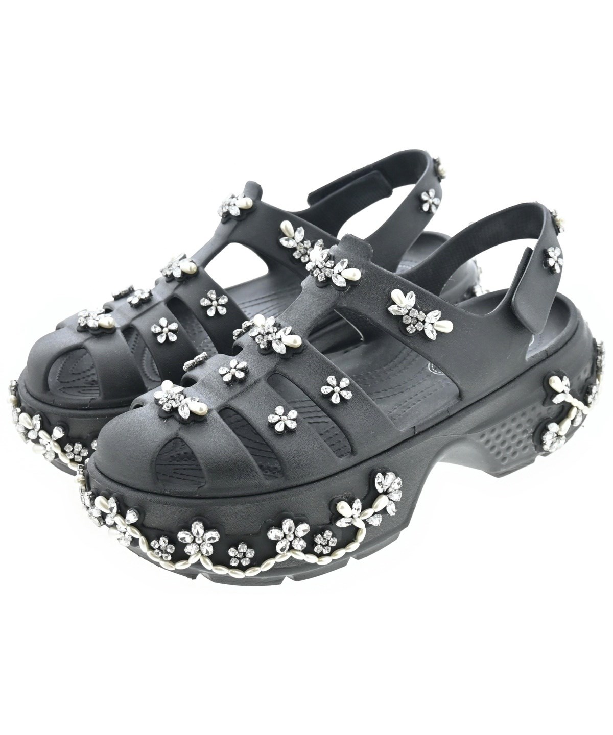 限定セール　Simone Rocha サンダル Simone Rocha（シモーネロシャ）サンダル 黒 サイズ:UK8(26.5cm位