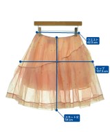 Simone Rocha（シモーネロシャ）ひざ丈スカート ピンク サイズ:6(XS位) レディース/2200705246026
