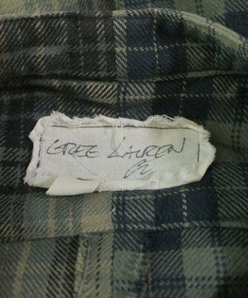 GREG LAUREN（グレッグローレン）カジュアルシャツ 緑 サイズ:2(M位) メンズ/2200676510010