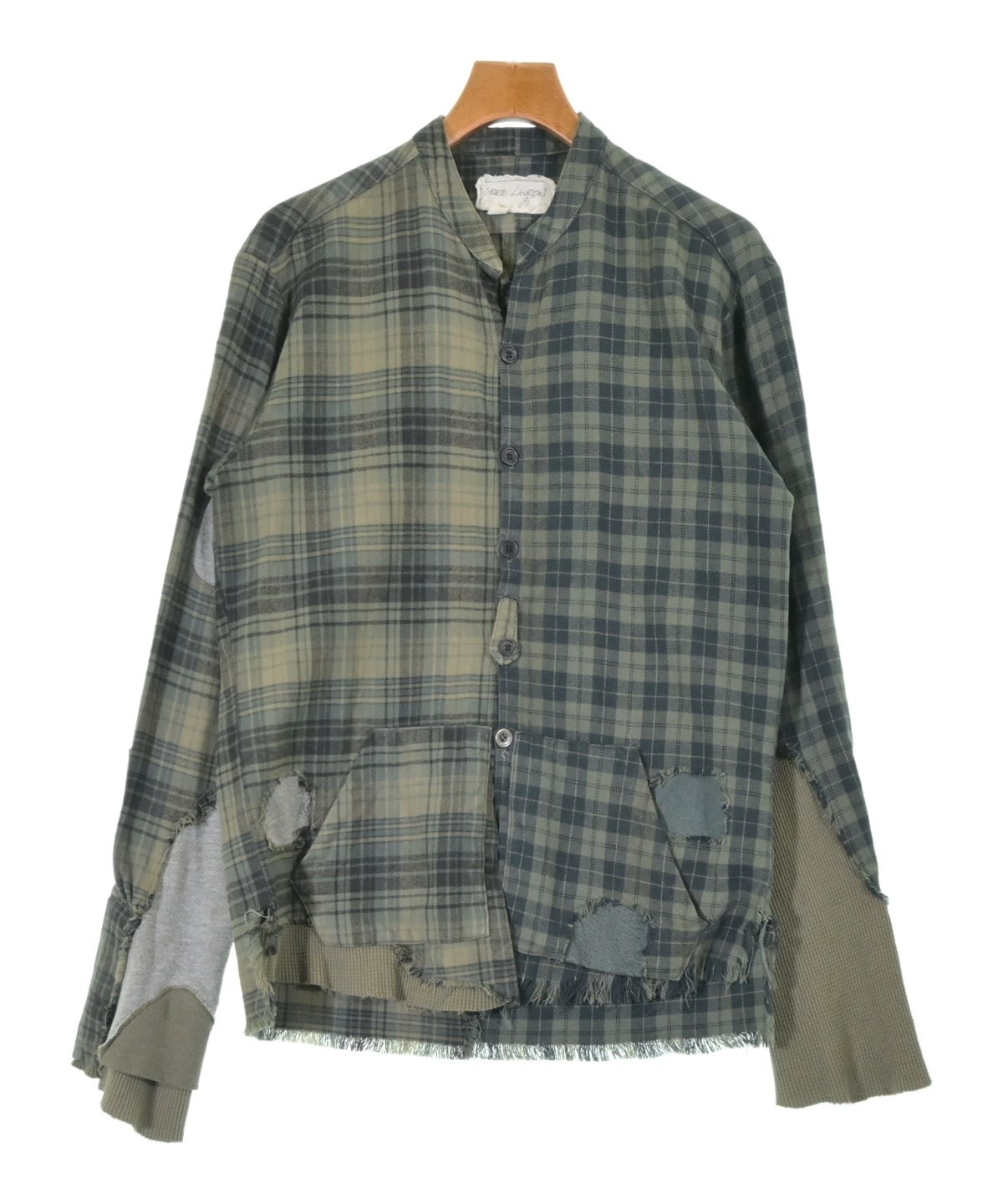 GREG LAUREN（グレッグローレン）カジュアルシャツ 緑 サイズ:2(M位