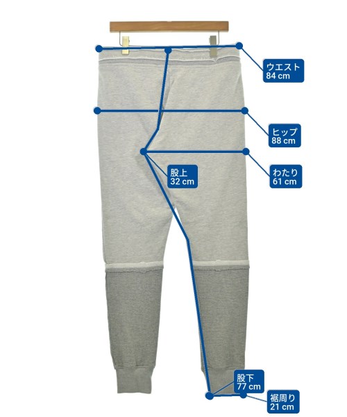 GREG LAUREN（グレッグローレン）スウェットパンツ グレー サイズ:1(S位) メンズ/2200677533056