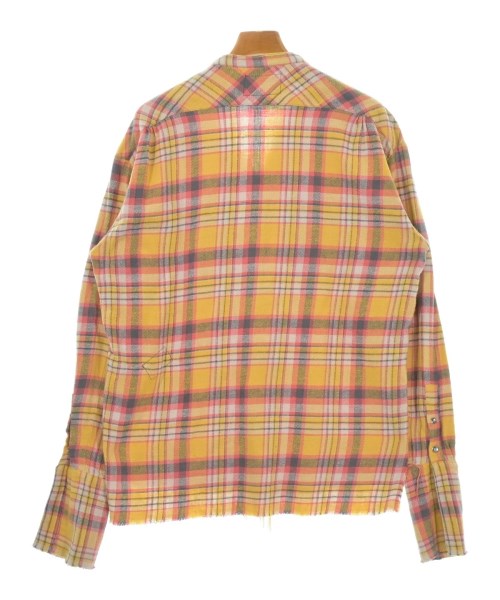 GREG LAUREN（グレッグローレン）カジュアルシャツ 黄 サイズ:1(S位) メンズ/2200716421016