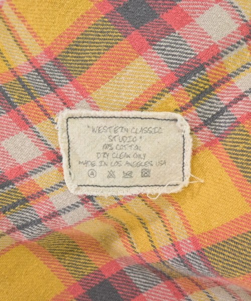 GREG LAUREN（グレッグローレン）カジュアルシャツ 黄 サイズ:1(S位) メンズ/2200716421016