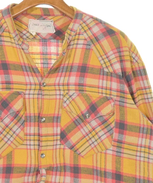 GREG LAUREN（グレッグローレン）カジュアルシャツ 黄 サイズ:1(S位) メンズ/2200716421016