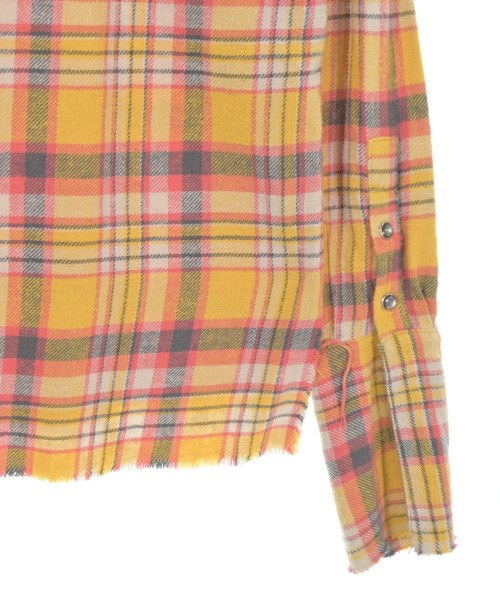 GREG LAUREN（グレッグローレン）カジュアルシャツ 黄 サイズ:1(S位) メンズ/2200716421016