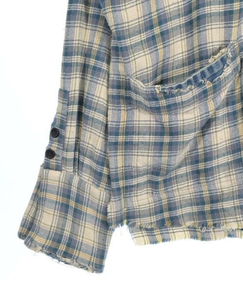 GREG LAUREN（グレッグローレン）カジュアルシャツ 青 サイズ:2(M位) メンズ/2200645987102