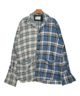 GREG LAUREN（グレッグローレン）カジュアルシャツ 青 サイズ:2(M位) メンズ/2200645987102