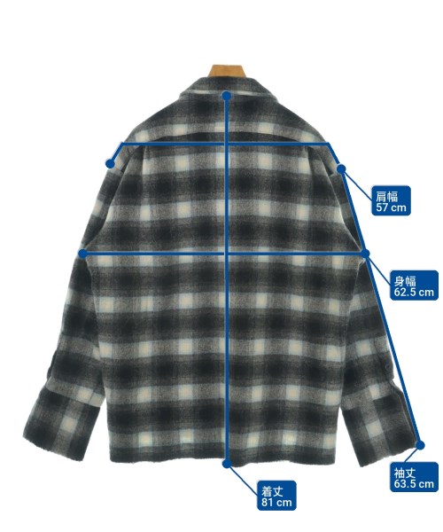 GREG LAUREN（グレッグローレン）カジュアルシャツ グレー サイズ:2(M位) メンズ/2200730584056