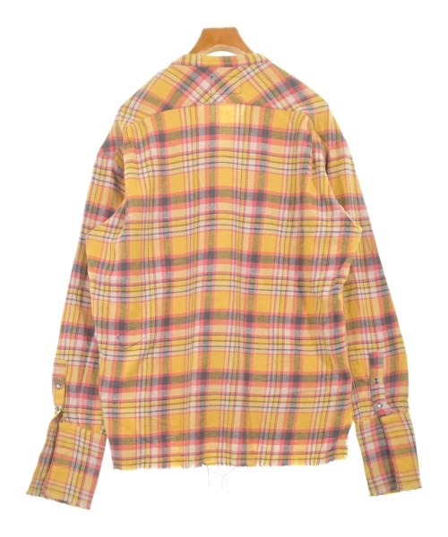 GREG LAUREN（グレッグローレン）カジュアルシャツ 黄 サイズ:3(L位) メンズ/2200730584063