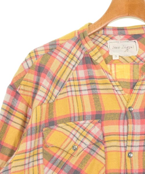 GREG LAUREN（グレッグローレン）カジュアルシャツ 黄 サイズ:3(L位) メンズ/2200730584063