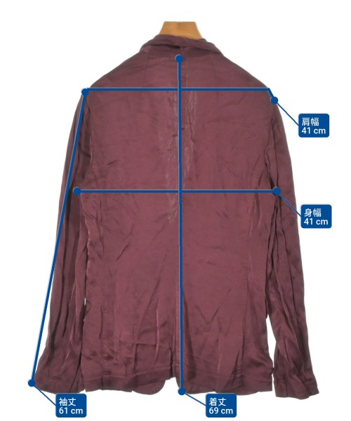 RAQUEL ALLEGRA（ラクエルアレグラ）テーラードジャケット 赤 サイズ:0(XS位) レディース/2200631193814