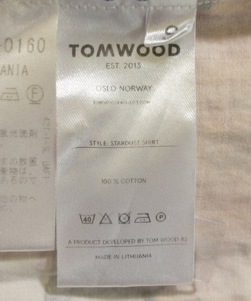 TOM WOOD（トムウッド）カジュアルシャツ ベージュ サイズ:S メンズ/2200653284040