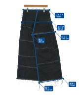 MARQUES' ALMEIDA（マルケス　アルメイダ）デニムパンツ 黒 サイズ:8(M位) レディース/2200627283024