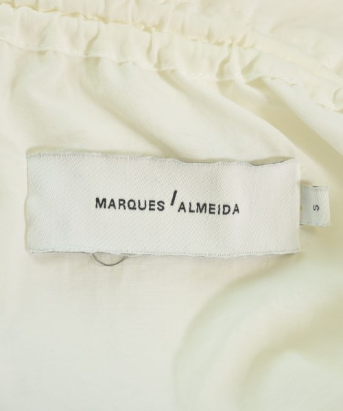 MARQUES' ALMEIDA（マルケス　アルメイダ）ブラウス 白 サイズ:S レディース/2200625630066
