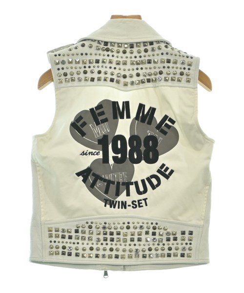 TWIN-SET（ツインセット）ライダース 白 サイズ:S レディース/2200626308049