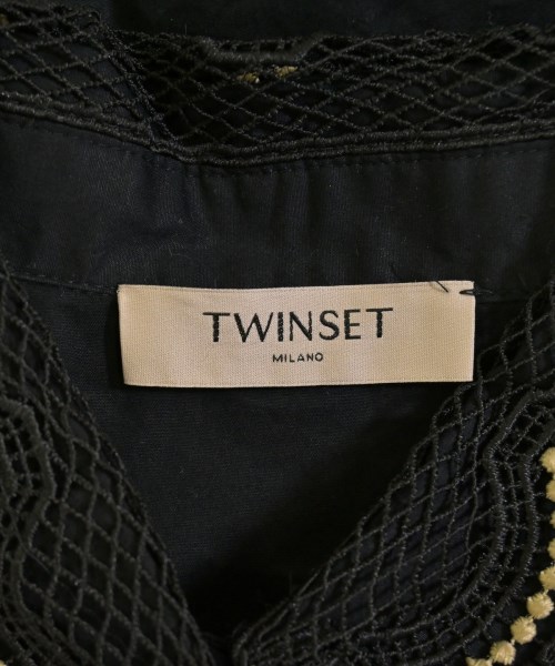 TWIN-SET（ツインセット）シャツワンピース 黒 サイズ:40(M位) レディース/2200665040023