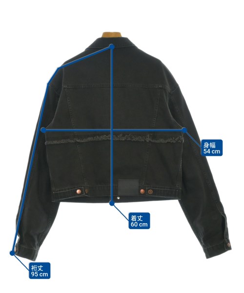 AALTO（アールト）デニムジャケット 黒 サイズ:32(XS位) レディース/2200676778014