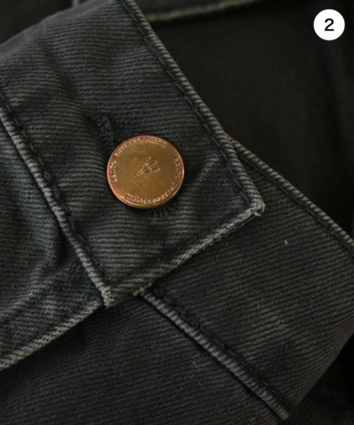 AALTO（アールト）デニムジャケット 黒 サイズ:32(XS位) レディース/2200676778014