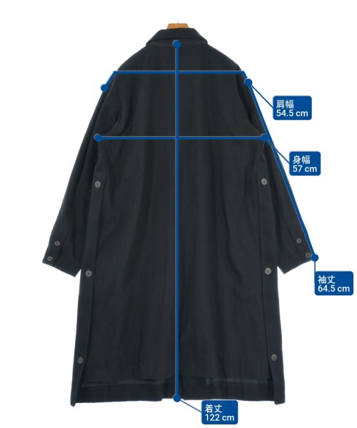 TOOGOOD（トゥーグッド）ステンカラーコート 黒 サイズ:5(M位) メンズ/2200621509014