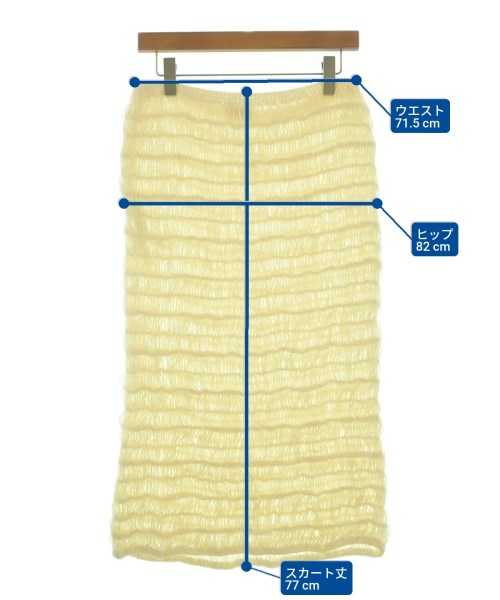 KHAITE（ケイト）ロング・マキシ丈スカート 白 サイズ:M レディース/2200623034408