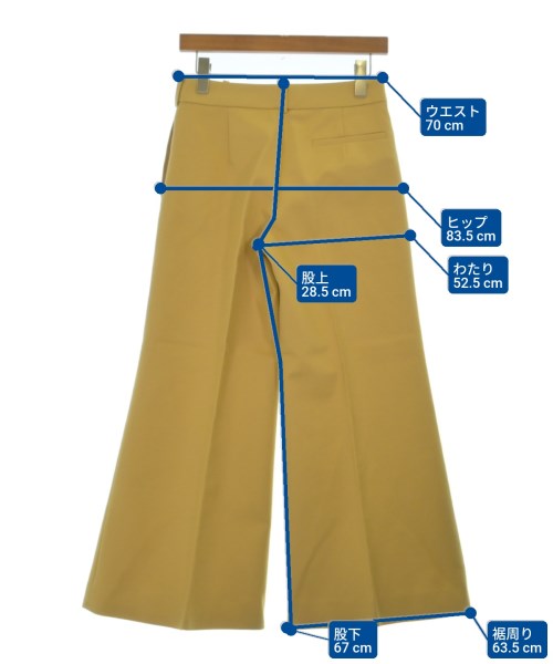 KHAITE（ケイト）スラックス 黄 サイズ:0(XS位) レディース/2200653627021