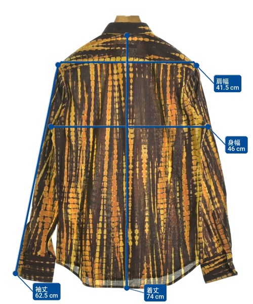 ECKHAUS LATTA（エクハウス　ラッタ）カジュアルシャツ 茶 サイズ:S メンズ/2200709971054