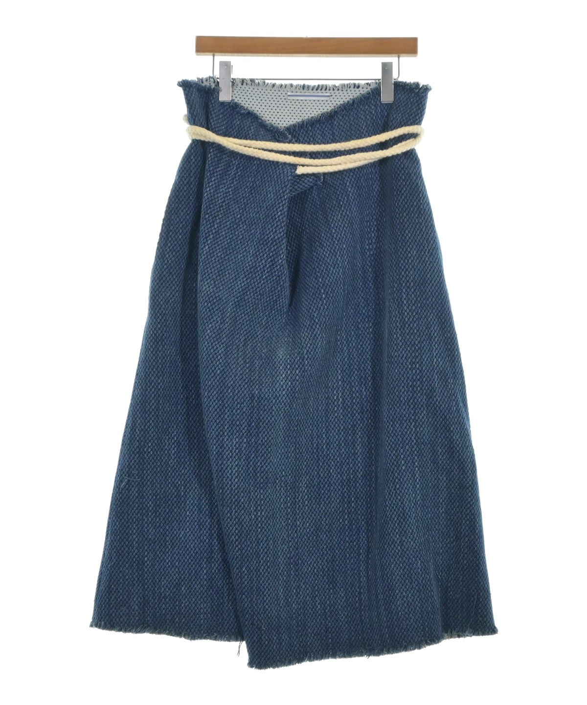 CristaSeya（クリスタセヤ）ひざ丈スカート 青 サイズ:S レディース  