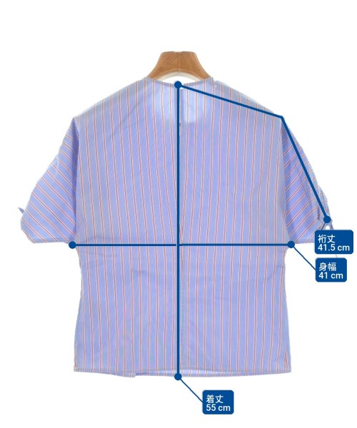 Rosetta Getty（ロゼッタ　ゲッティ）ブラウス 青 サイズ:2(M位) レディース/2200635648068