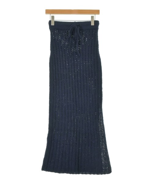 The Elder Statesman(ジエルダーステイツマン)ロング・マキシ丈スカート 紺 サイズ:XS/2200631224600