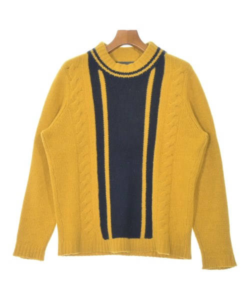 The Elder Statesman(ジエルダーステイツマン)ニット・セーター 黄 サイズ:S/2200651815031