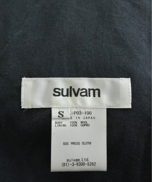 sulvam（サルバム）スラックス 黒 サイズ:S メンズ |【公式】ブランド