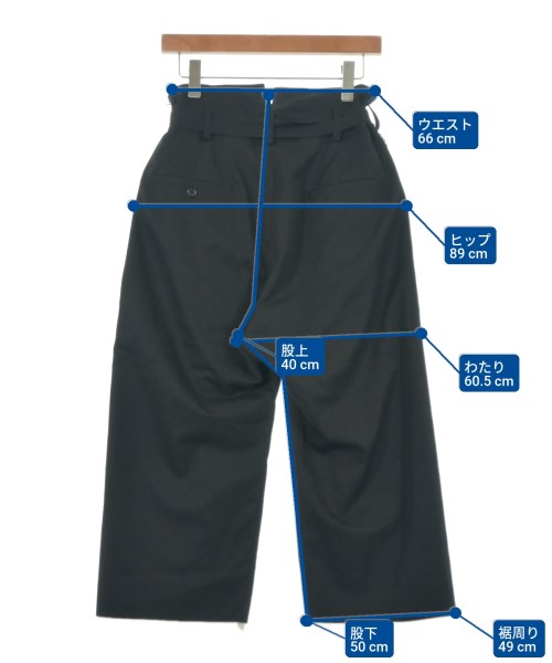 sulvam（サルバム）クロップドパンツ 黒 サイズ:S メンズ/2200622954080