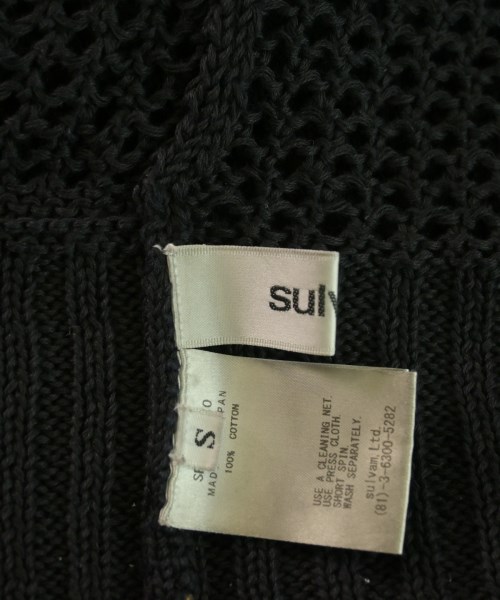 sulvam（サルバム）ニット・セーター 黒 サイズ:S メンズ/2200621642018