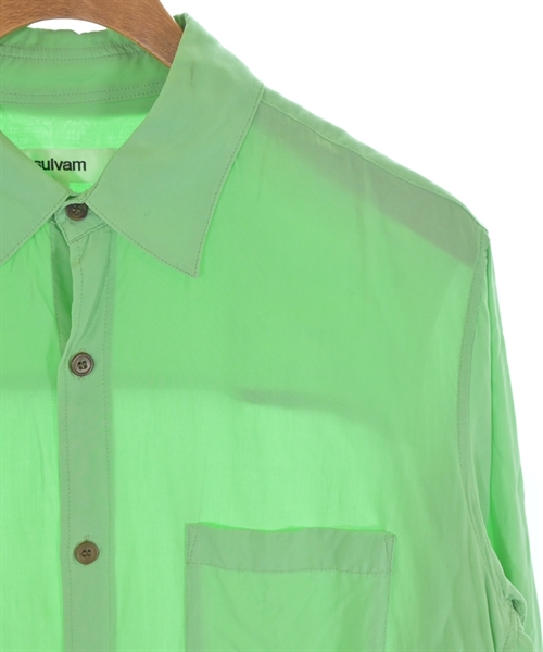 sulvam（サルバム）カジュアルシャツ 緑 サイズ:S メンズ/2200625956012