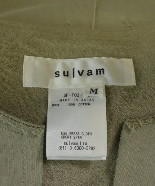 sulvam（サルバム）Tシャツ・カットソー カーキ サイズ:M メンズ/2200628812063