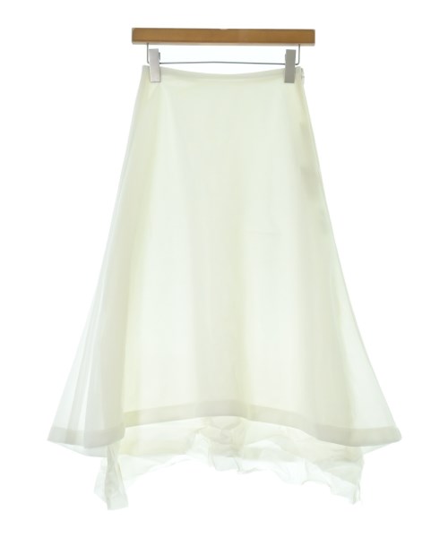 sulvam(サルバム)ロング・マキシ丈スカート 白 サイズ:S/2200631147190