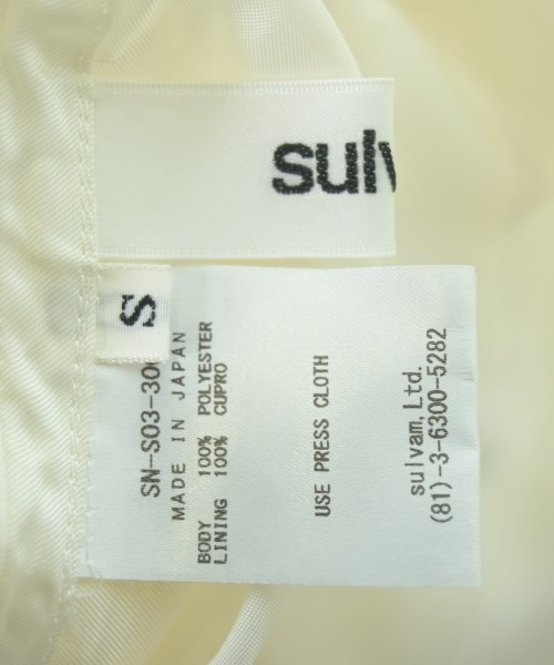 sulvam（サルバム）ロング・マキシ丈スカート 白 サイズ:S レディース/2200631147190