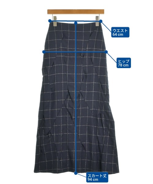 sulvam（サルバム）ロング・マキシ丈スカート 紺 サイズ:S レディース/2200672193088