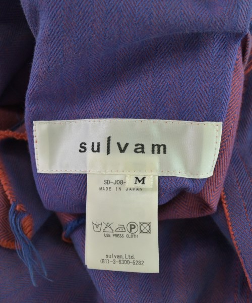 sulvam（サルバム）カジュアルジャケット 紫 サイズ:M メンズ/2200681754034