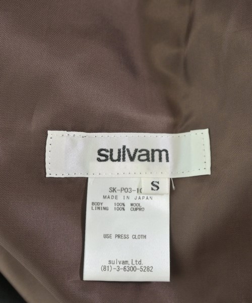 sulvam（サルバム）その他 黒 サイズ:S メンズ/2200685641224