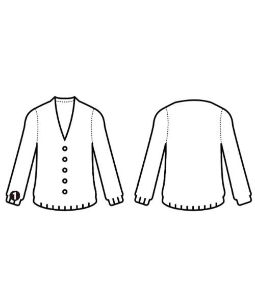 sulvam（サルバム）カーディガン 茶 サイズ:S メンズ/2200655908128