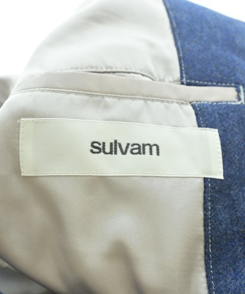 sulvam（サルバム）チェスターコート 青 サイズ:M メンズ/2200659985019