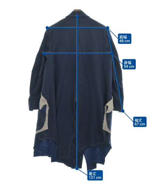 sulvam（サルバム）チェスターコート 青 サイズ:M メンズ/2200659985019