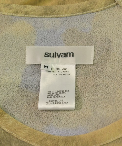 sulvam（サルバム）Tシャツ・カットソー 黄 サイズ:M メンズ/2200661446225