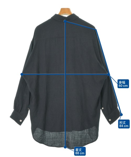 sulvam（サルバム）カジュアルシャツ 黒 サイズ:S メンズ/2200662397052