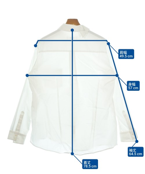 sulvam（サルバム）カジュアルシャツ 白 サイズ:L メンズ/2200652105056